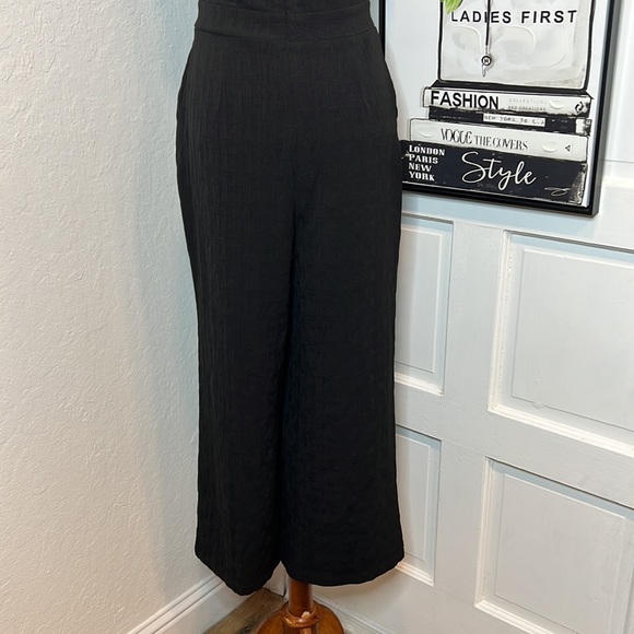 Anthro Eva Franco Charley Black Mock Neck Jumpsuit Size S - Picture 6 of 8